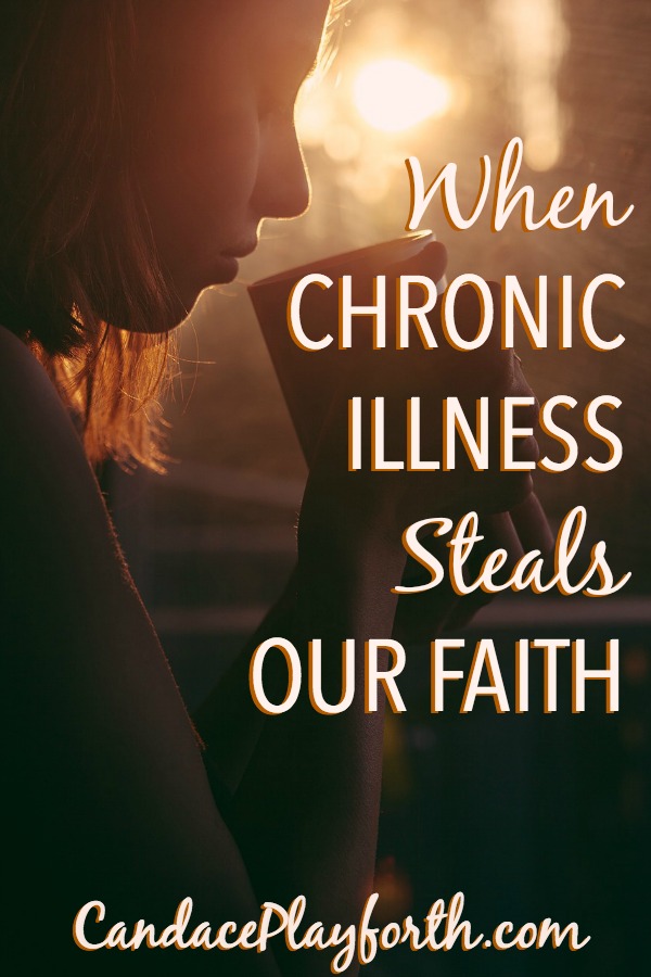Coping with chronic illness in ourselves or someone we love can easily steal our faith as we struggle with God and the why’s involved. Find encouragement here on why we can trust in Him when dealing with sick kids or our own physical and mental health issues.