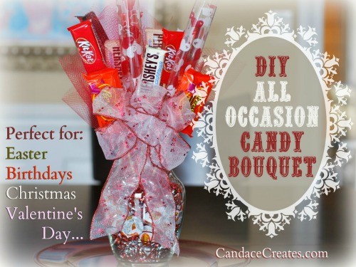 DIY Candy Bouquet: This adorable gift can be customized for any holiday!