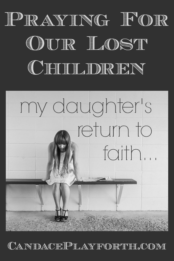 Watching our kids wander from their faith can be devastating. We can help them return to God by praying for our lost children on a daily basis and asking others to as well. Find comfort, inspiration, and the encouraging story of my daughter’s salvation here…