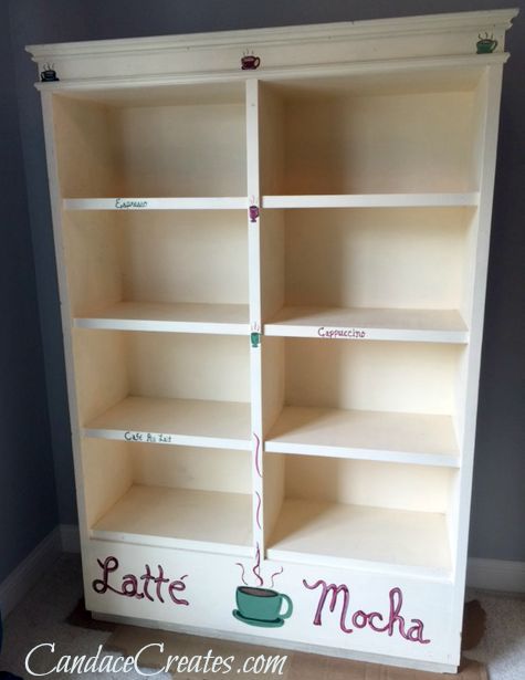 DIY Jewel Tone Bookshelf: Check out this easy to do, beautiful two-toned design!