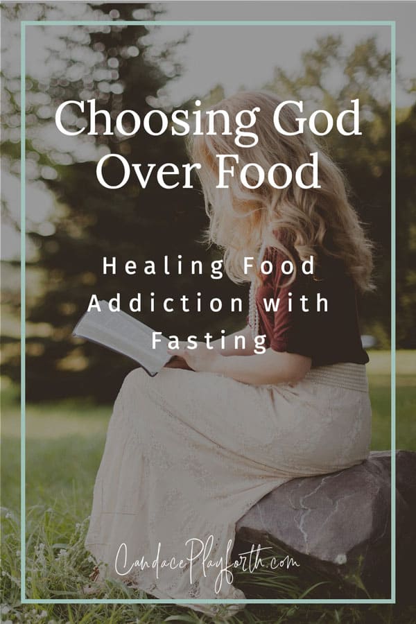 choosing God over food pin