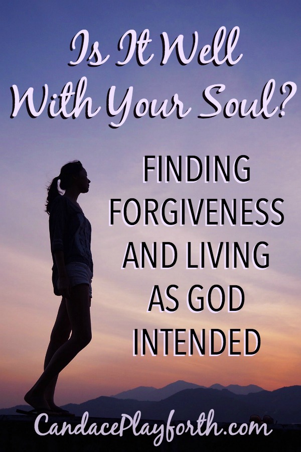 It is well with my soul. This is something I’m getting closer to every day with forgiveness, grace, and love. Living as God intended brings true healing to a weary soul. Learn how to make it well with your soul again.