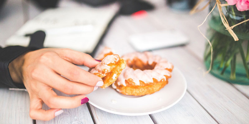 Break Clean Plate Habit | donut on plate