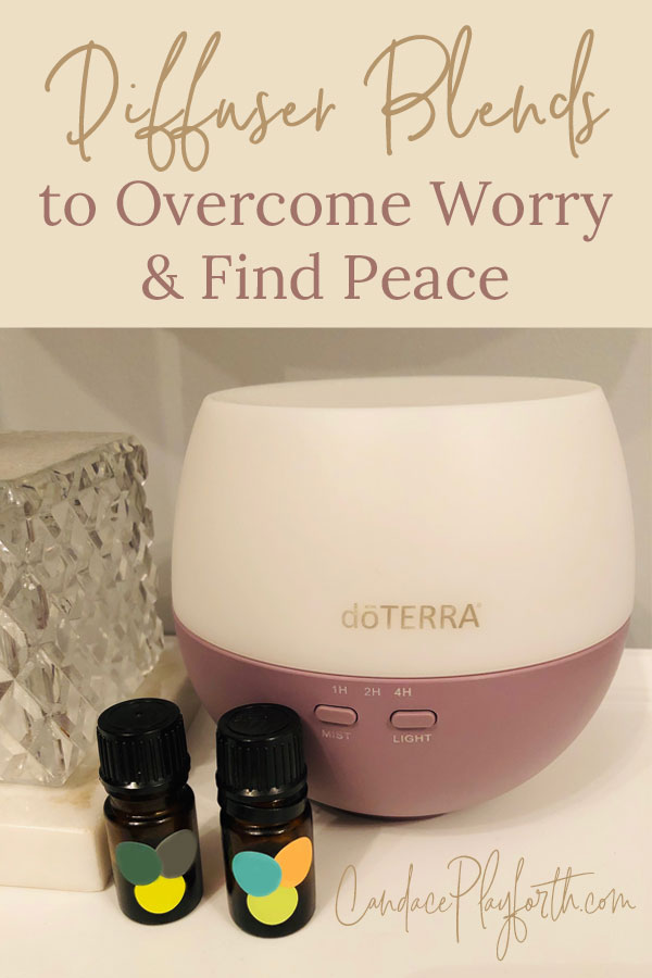 Do you need help quieting the constant worry about your kids, possible health issues, life in general…? Check out these 3 diffuser blends to calm your spinning mind and find peace today! #essentialoils #aromatherapy