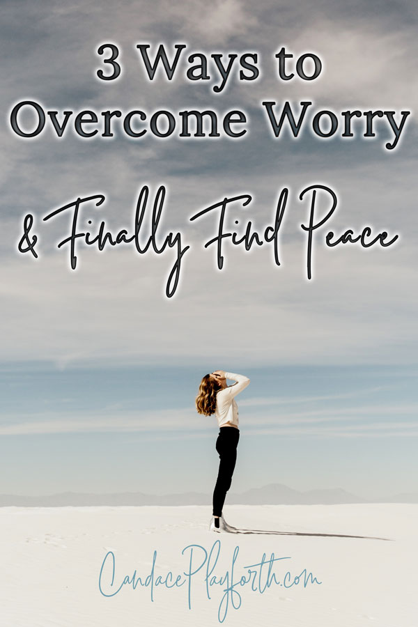 Do you waste too much time worrying about your kids, possible health issues, life in general…? Check out these 3 ways to overcome that unnecessary habit and find peace today! #parenting #worry