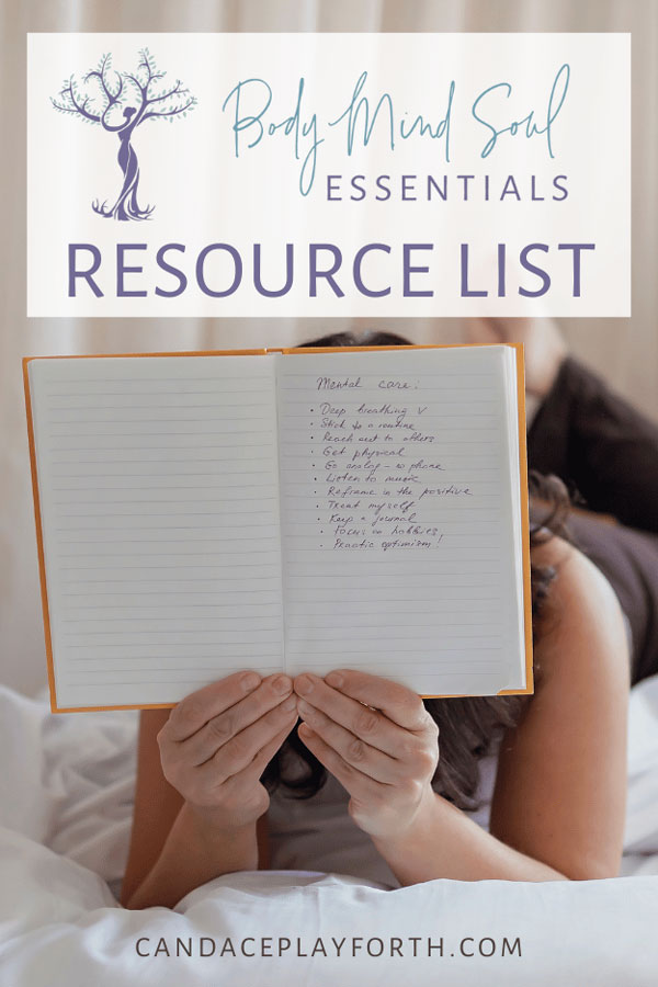 woman with book | resource list pin image