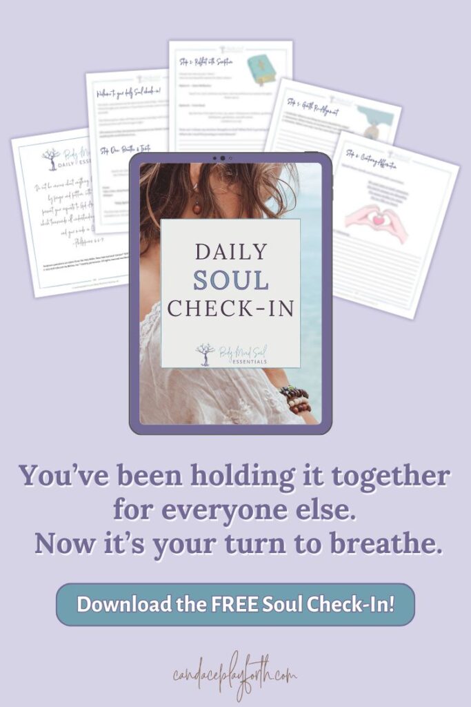 pinterest image with daily soul check-in mockup